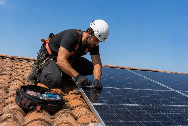 Maintenance et monitoring de panneaux solaires à Cliousclat