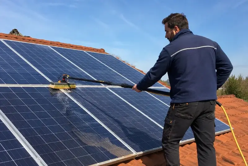 Nettoyage et entretien de panneaux solaires à Cliousclat