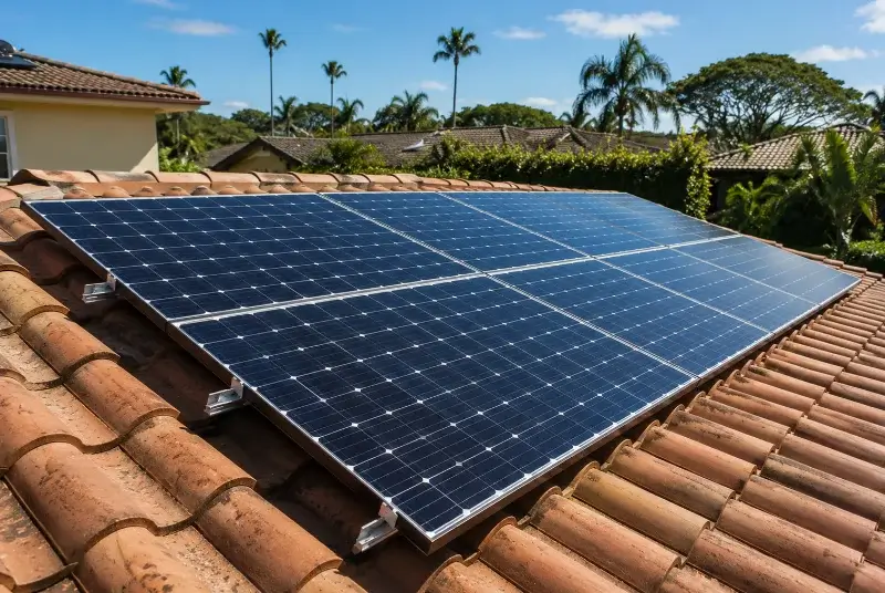 Installation de panneaux solaires à Cliousclat